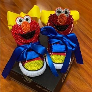 Custom Elmo Bedazzled Converse